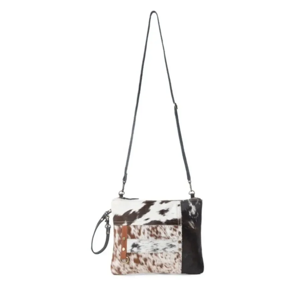NWT Western Mini Mixed Pattern Tyler Ridge Hair-on Leather Bag